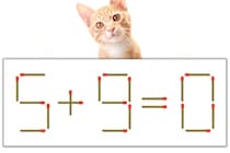 【マッチ棒パズル】正しい式にしよう！「5+9=0」【毎日脳トレ】