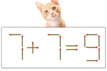 【マッチ棒パズル】正しい式にしよう！「7+7=9」【毎日脳トレ】