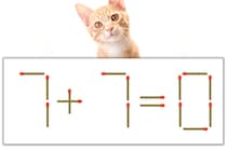 【マッチ棒パズル】正しい式にしよう！「7+7=0」【毎日脳トレ】