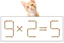 【マッチ棒パズル】正しい式にしよう！「9×2=5」【毎日脳トレ】