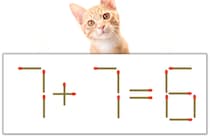 【マッチ棒パズル】正しい式にしよう！「7+7=6」【毎日脳トレ】