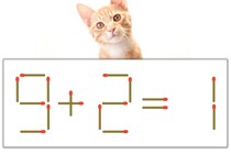 【マッチ棒パズル】正しい式にしよう！「9+2=1」【毎日脳トレ】