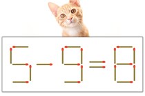 【マッチ棒パズル】正しい式にしよう！「5-9=8」【毎日脳トレ】