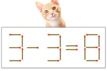 【マッチ棒パズル】正しい式にしよう！「3-3=8」【毎日脳トレ】