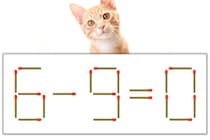 【マッチ棒パズル】正しい式にしよう！「6-9=0」【毎日脳トレ】