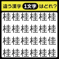 「1文字だけ違う……！」漢字間違い探しで脳トレしよう！【毎日脳トレ】【クイズ】