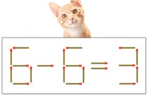 【マッチ棒パズル】正しい式にしよう！「6-6=3」【毎日脳トレ】