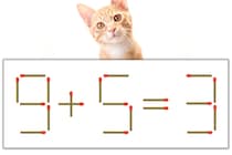 【マッチ棒パズル】正しい式にしよう！「9+5=3」【毎日脳トレ】