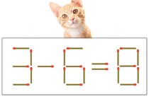 【マッチ棒パズル】正しい式にしよう！「3-6=8」【毎日脳トレ】