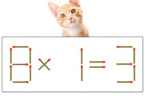 【マッチ棒パズル】正しい式にしよう！「8×1=3」【毎日脳トレ】