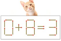 【マッチ棒パズル】正しい式にしよう！「0+8=3」【毎日脳トレ】