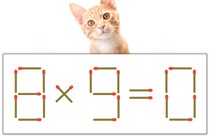 【マッチ棒パズル】正しい式にしよう！「8×9=0」【毎日脳トレ】