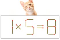 【マッチ棒パズル】正しい式にしよう！「1×5=8」【毎日脳トレ】