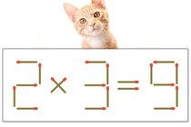 【マッチ棒パズル】正しい式にしよう！「2×3=9」【毎日脳トレ】
