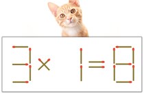 【マッチ棒パズル】正しい式にしよう！「3×1=8」【毎日脳トレ】