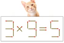 【マッチ棒パズル】正しい式にしよう！「3×9=5」【毎日脳トレ】