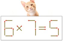 【マッチ棒パズル】正しい式にしよう！「6×7=5」【毎日脳トレ】
