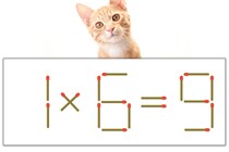 【マッチ棒パズル】正しい式にしよう！「1×6=9」【毎日脳トレ】