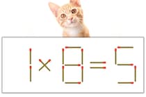 【マッチ棒パズル】正しい式にしよう！「1×8=5」【毎日脳トレ】