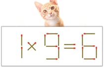 【マッチ棒パズル】正しい式にしよう！「1×9=6」【毎日脳トレ】