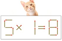 【マッチ棒パズル】正しい式にしよう！「5×1=8」【毎日脳トレ】