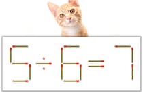 【マッチ棒パズル】正しい式にしよう！「5÷6=7」【毎日脳トレ】