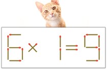 【マッチ棒パズル】正しい式にしよう！「6×1=9」【毎日脳トレ】