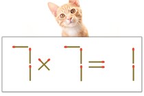 【マッチ棒パズル】正しい式にしよう！「7×7=1」【毎日脳トレ】