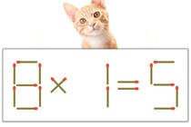 【マッチ棒パズル】正しい式にしよう！「8×1=5」【毎日脳トレ】