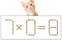 【マッチ棒パズル】正しい式にしよう！「7×0=8」【毎日脳トレ】
