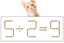 【マッチ棒パズル】正しい式にしよう！「5÷2=9」【毎日脳トレ】