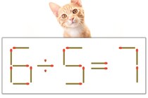 【マッチ棒パズル】正しい式にしよう！「6÷5=7」【毎日脳トレ】