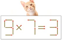 【マッチ棒パズル】正しい式にしよう！「9×7=3」【毎日脳トレ】