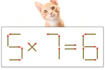 【マッチ棒パズル】正しい式にしよう！「5×7=6」【毎日脳トレ】