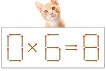 【マッチ棒パズル】正しい式にしよう！「0×6=8」【毎日脳トレ】