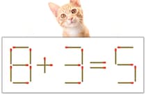 【マッチ棒パズル】正しい式にしよう！「8+3=5」【毎日脳トレ】