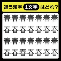 「1文字だけ違う……！」漢字間違い探しで脳トレしよう！【毎日脳トレ】【クイズ】