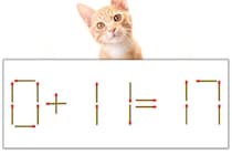 【マッチ棒パズル】正しい式にしよう！「0+11=17」【毎日脳トレ】