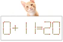 【マッチ棒パズル】正しい式にしよう！「0+11=20」【毎日脳トレ】