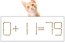【マッチ棒パズル】正しい式にしよう！「0+11=79」【毎日脳トレ】