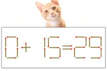 【マッチ棒パズル】正しい式にしよう！「0+15=29」【毎日脳トレ】