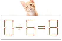【マッチ棒パズル】正しい式にしよう！「0÷6=8」【毎日脳トレ】