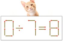 【マッチ棒パズル】正しい式にしよう！「0÷7=8」【毎日脳トレ】