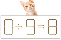 【マッチ棒パズル】正しい式にしよう！「0÷9=8」【毎日脳トレ】