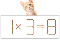 【マッチ棒パズル】正しい式にしよう！「1×3=8」【毎日脳トレ】