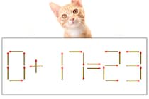 【マッチ棒パズル】正しい式にしよう！「0+17=23」【毎日脳トレ】