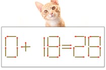 【マッチ棒パズル】正しい式にしよう！「0+18=28」【毎日脳トレ】
