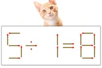 【マッチ棒パズル】正しい式にしよう！「5÷1=8」【毎日脳トレ】