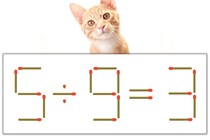 【マッチ棒パズル】正しい式にしよう！「5÷9=3」【毎日脳トレ】