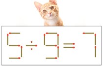 【マッチ棒パズル】正しい式にしよう！「5÷9=7」【毎日脳トレ】